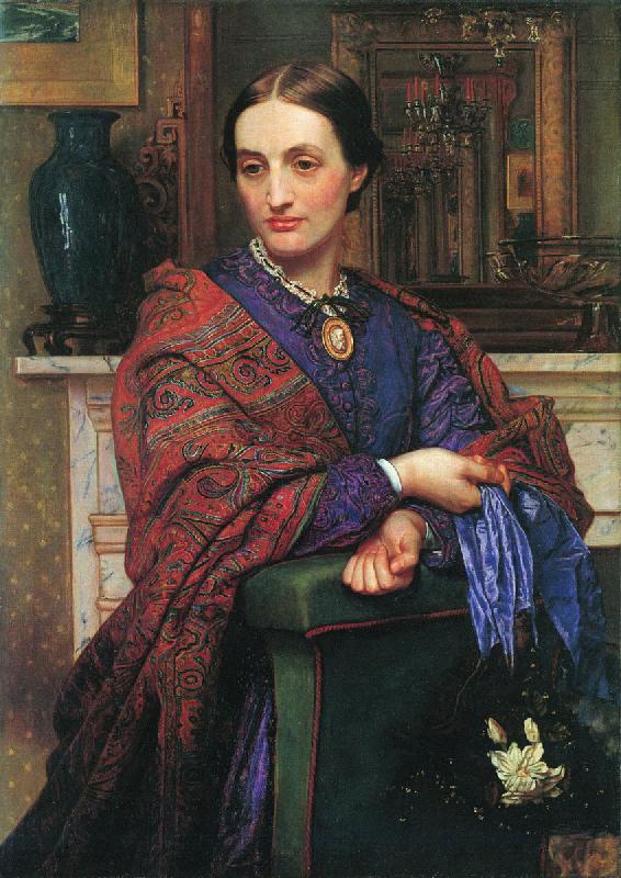 William Holman Hunt Portrait of Fanny Holman Hunt oil painting image